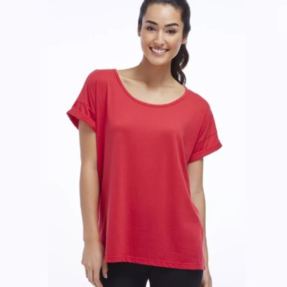 NWOT Fabletics Workout Tees with rolled sleeve